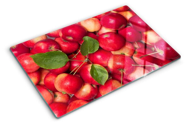 Üveg vágódeszka fényképpel Almák különböző árnyalatokban