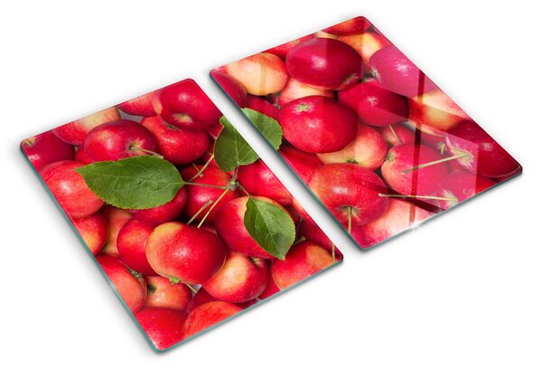 Üveg vágódeszka fényképpel Almák különböző árnyalatokban