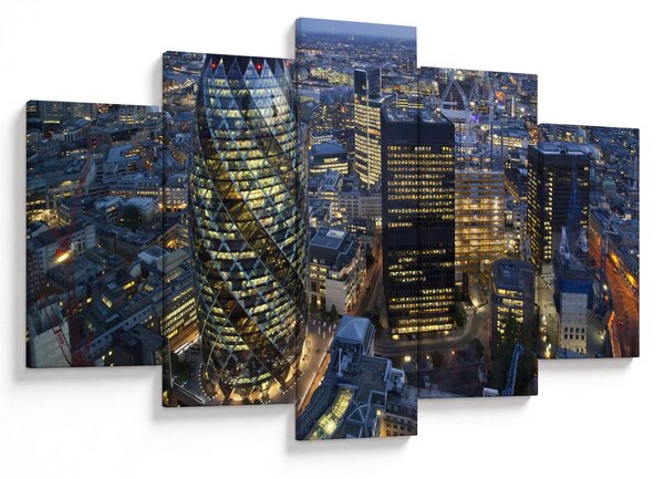 Kép - London esti panorámája (150x105 cm)