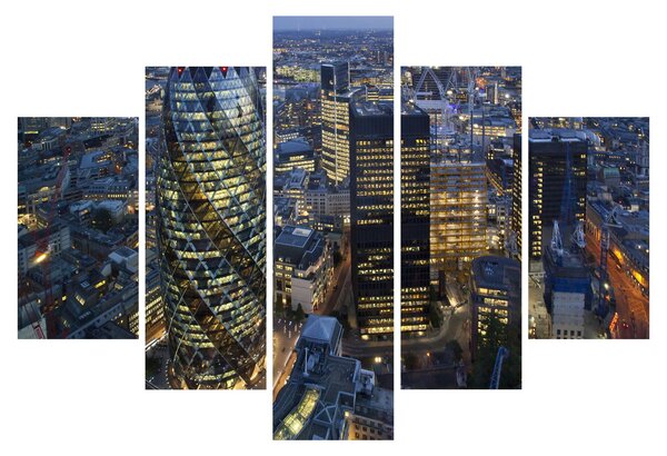Kép - London esti panorámája (150x105 cm)