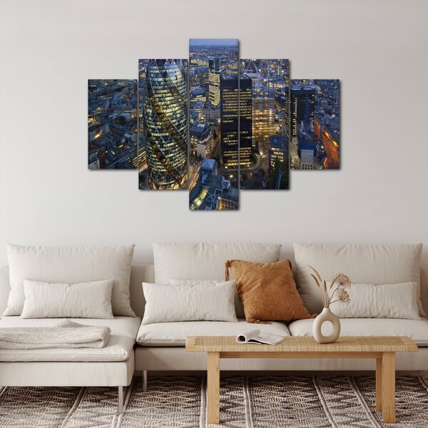 Kép - London esti panorámája (150x105 cm)