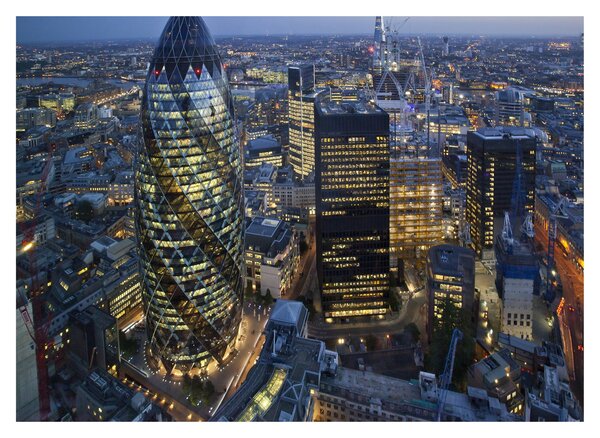 Kép - London esti panorámája (70x50 cm)
