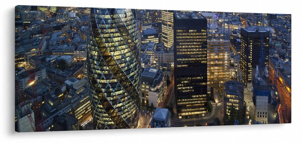 Kép - London esti panorámája (120x50 cm)