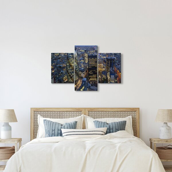 Kép - London esti panorámája (90x60 cm)