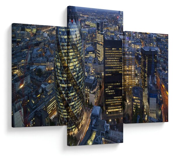 Kép - London esti panorámája (90x60 cm)