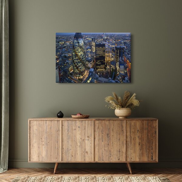 Kép - London esti panorámája (90x60 cm)