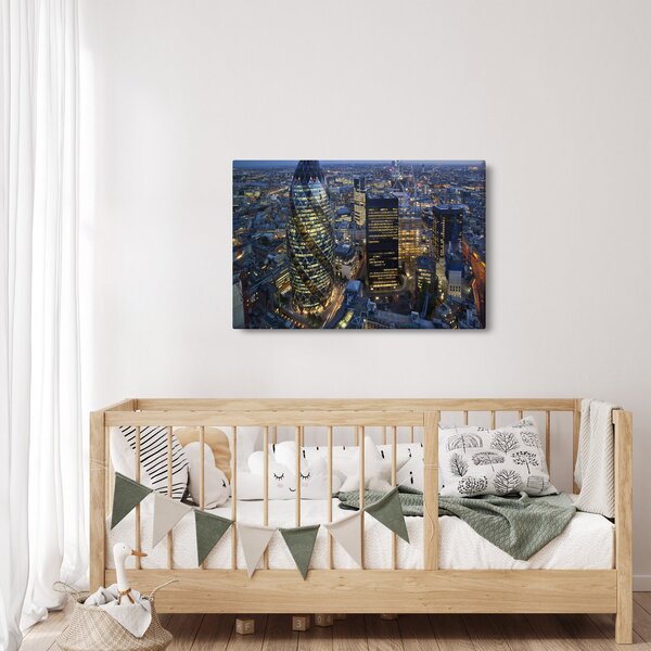 Kép - London esti panorámája (90x60 cm)