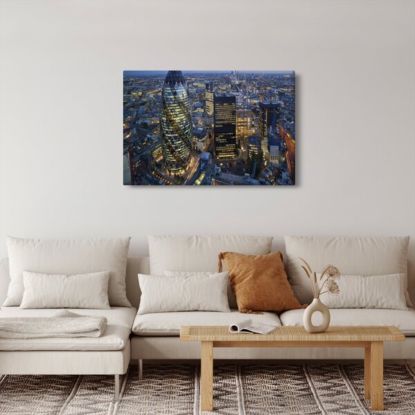 Kép - London esti panorámája (90x60 cm)