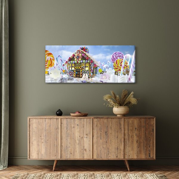 Kép - mézeskalács ház (120x50 cm)