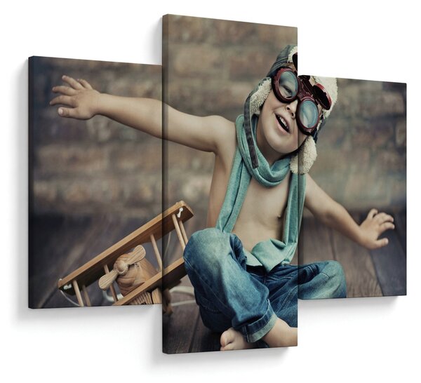 Kép - Fiatal pilóta (90x60 cm)