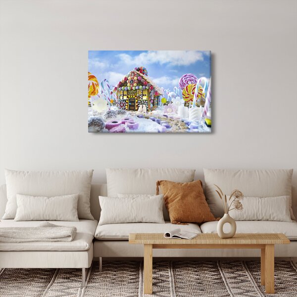 Kép - mézeskalács ház (90x60 cm)