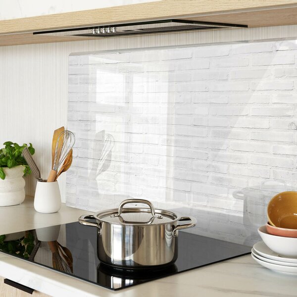 Üveg vágódeszka fényképpel Téglafal minimalista stílusban