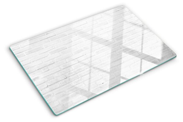 Üveg vágódeszka fényképpel Téglafal minimalista stílusban