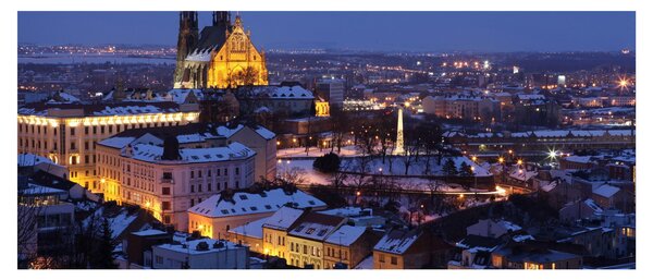 Kép - Cathedral of St. Péter és Pál, Brno, Csehország (120x50 cm)
