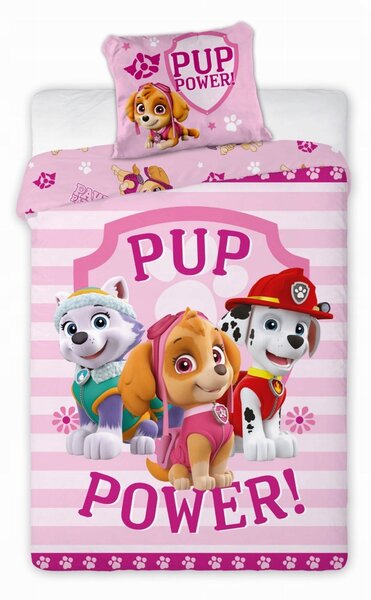 Disney Paw patrol rózsaszín gyerek ágyneműhuzat135x100cm+40x60cm Faro
