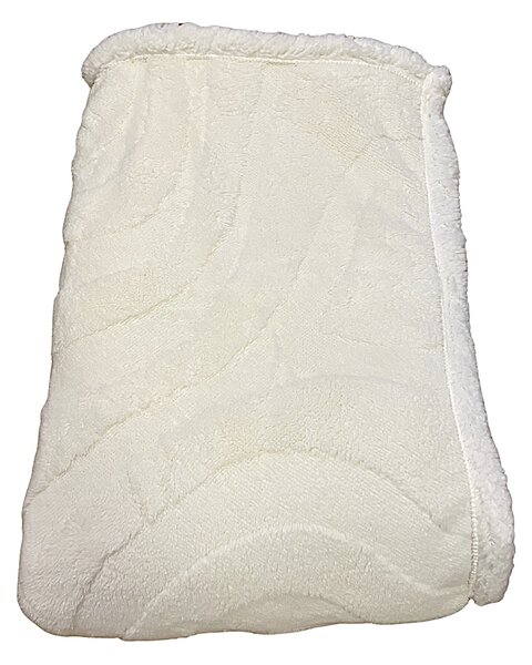 Luxus fehér báránytakaró mikroplüssből 200x230cm TiaHome