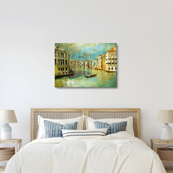 Kép - velencei csatorna és gondolák (70x50 cm)