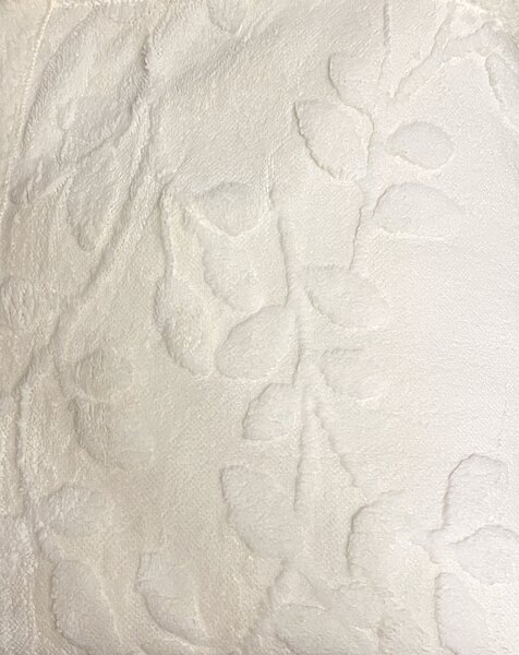 Luxus Flower báránytakaró fehér mikroplüssből 150x200cm TiaHome