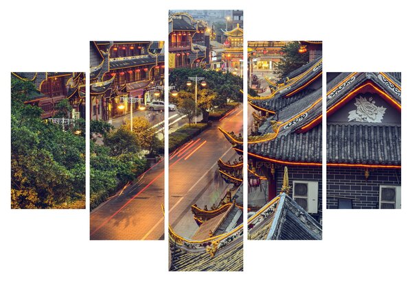 Kép - Qintai Road, Chengdu, Kína (150x105 cm)