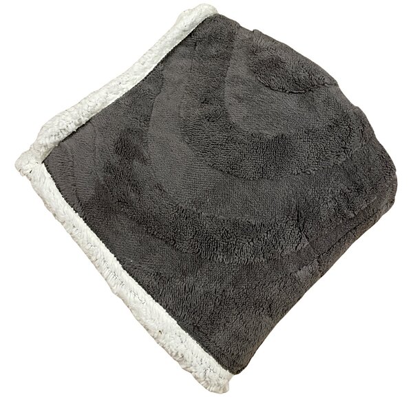 Sötétszürke mikroplüssből készült luxus báránytakaró 150x200cm TiaHome