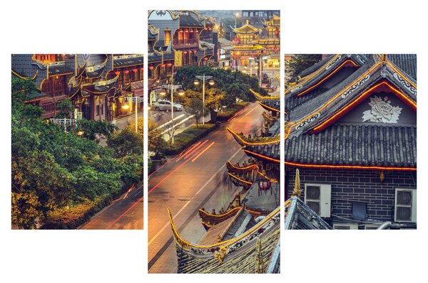 Kép - Qintai Road, Chengdu, Kína (90x60 cm)