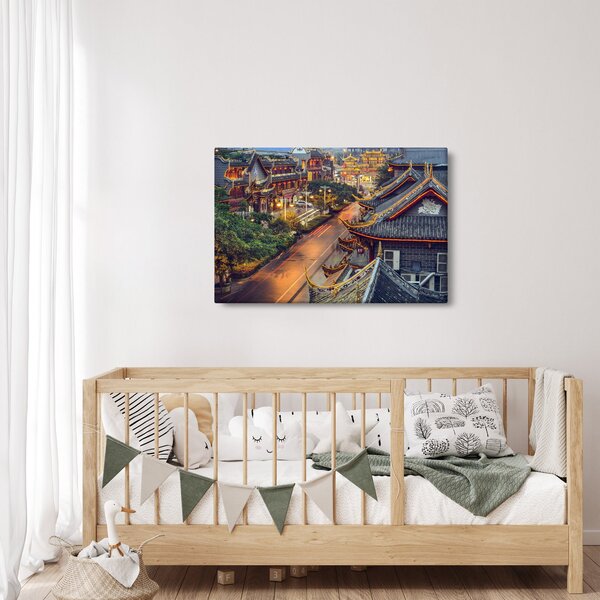 Kép - Qintai Road, Chengdu, Kína (90x60 cm)