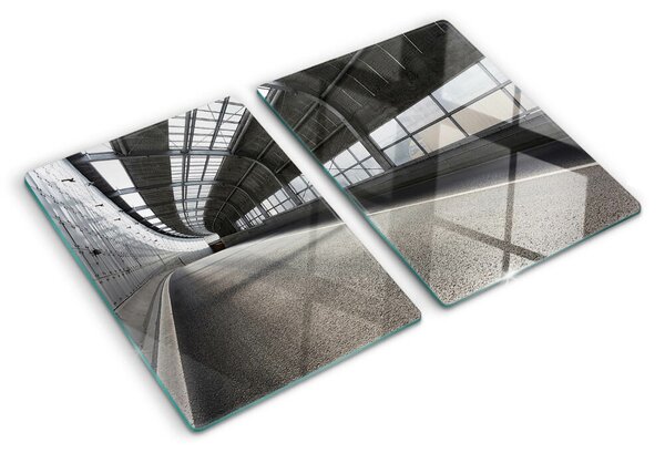 Edzett üveg vágódeszka Modern építészet és geometria