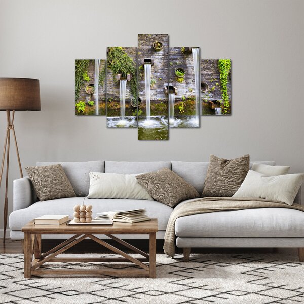 Kép - Kőfal, Hamburg, Németország (150x105 cm)