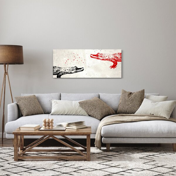 Kép - krokodilok (120x50 cm)