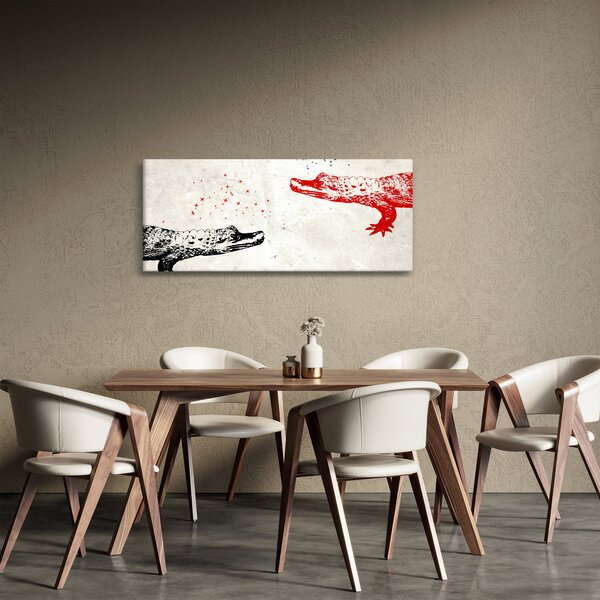 Kép - krokodilok (120x50 cm)