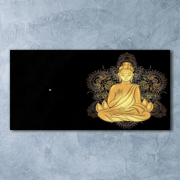 Vízszintes üvegóra Ülő buddha
