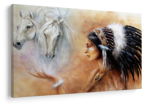 Kép - Indiánok varázslata (90x60 cm)