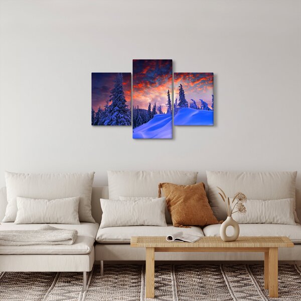 Kép - Téli szürkület (90x60 cm)