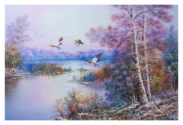 Kép - ősz jön, olajfestmény (90x60 cm)