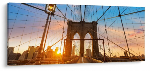 Kép - Brooklyn, híd, Manhattan, New York (120x50 cm)