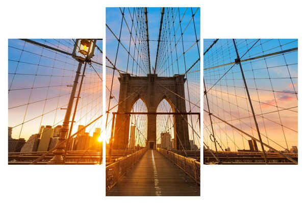 Kép - Brooklyn, híd, Manhattan, New York (90x60 cm)