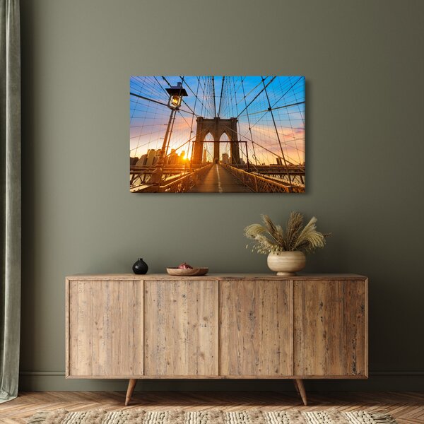 Kép - Brooklyn, híd, Manhattan, New York (90x60 cm)