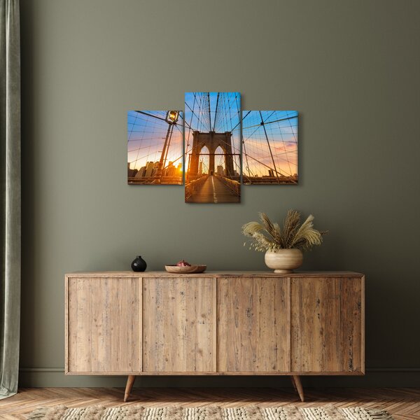 Kép - Brooklyn, híd, Manhattan, New York (90x60 cm)