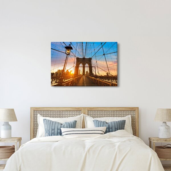 Kép - Brooklyn, híd, Manhattan, New York (90x60 cm)