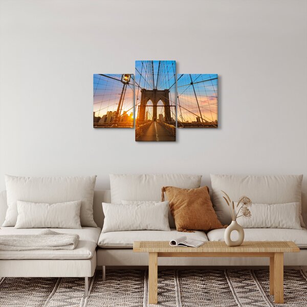 Kép - Brooklyn, híd, Manhattan, New York (90x60 cm)