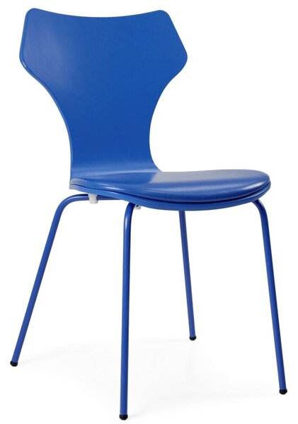 Lolly design szék, kék textilbőr