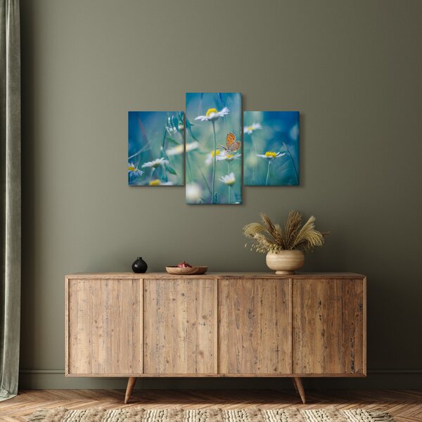 Kép - pillangó a százszorszépen (90x60 cm)