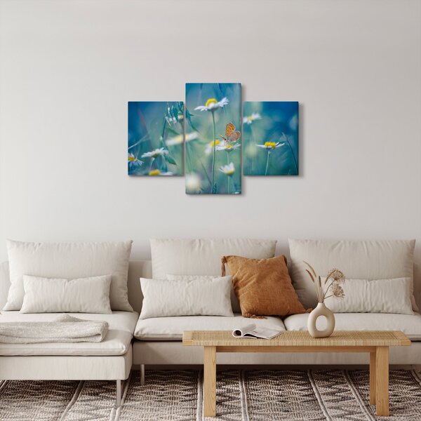 Kép - pillangó a százszorszépen (90x60 cm)