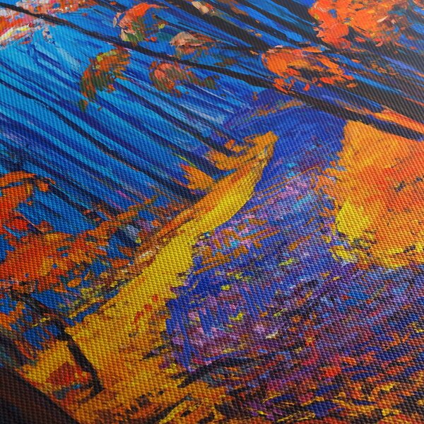Egy őszi erdő képe (90x60 cm)