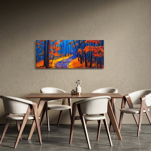 Egy őszi erdő képe (120x50 cm)