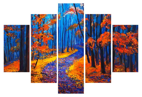Egy őszi erdő képe (150x105 cm)