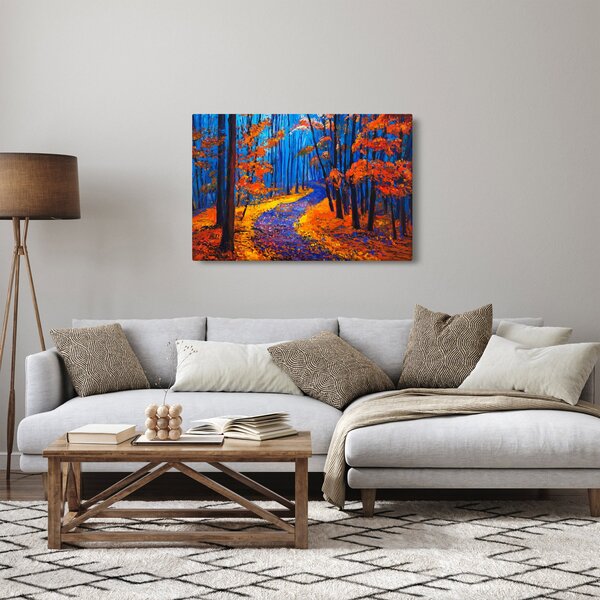 Egy őszi erdő képe (90x60 cm)