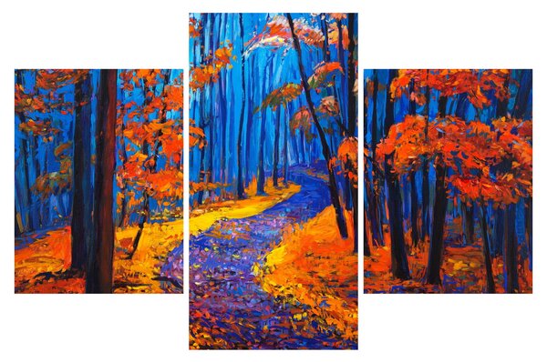 Egy őszi erdő képe (90x60 cm)