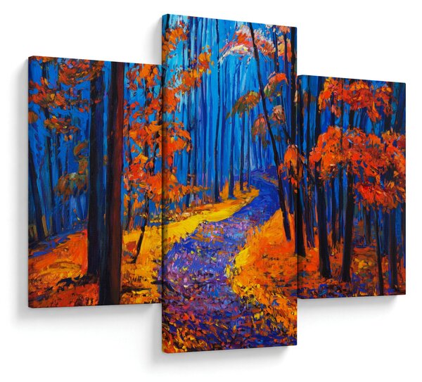 Egy őszi erdő képe (90x60 cm)