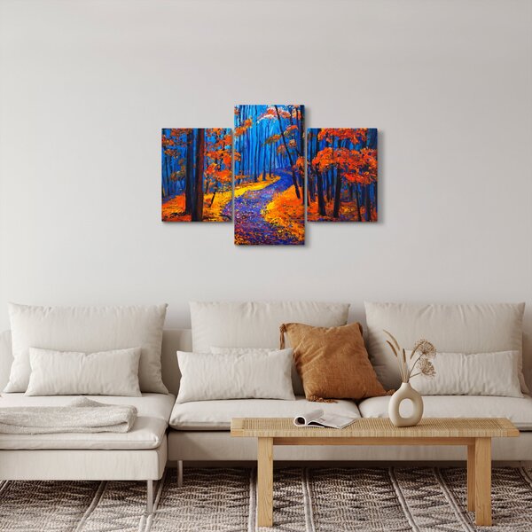 Egy őszi erdő képe (90x60 cm)